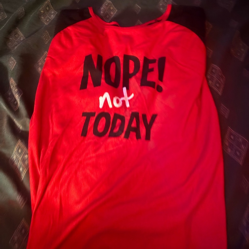 Red Graphic Sleep Shirt